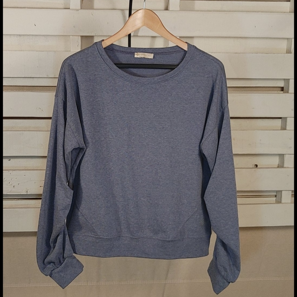 Runched-Sleeve Sweater